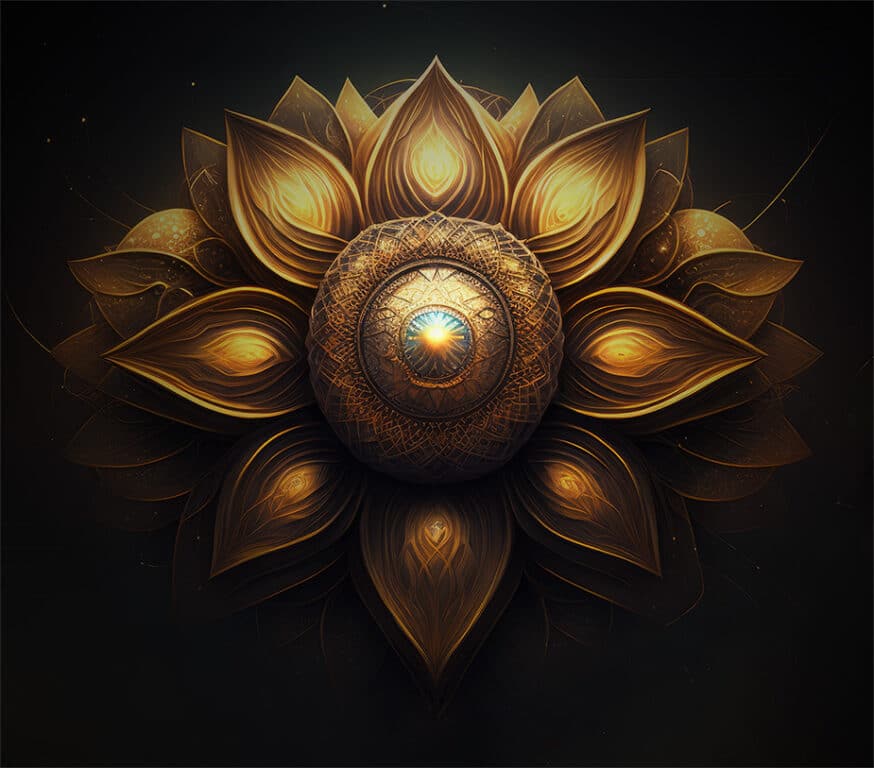 sacred geometry lotus design